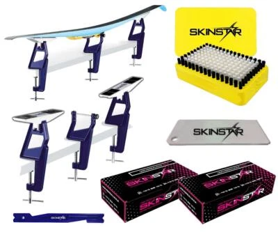 SKINSTAR Skispanner Profi Langlauf LL Skiwachs-Set Skiwax Skihalterung 6-teilig - Bild 1 von 4