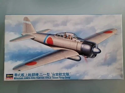 Aeroplano Hasegawa 1/48  Mitsubishi A6M2b ZERO FIGHTER TYPE21 " Tainan Flying... - Immagine 1 di 4