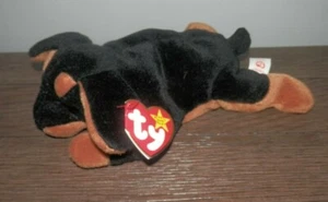 TY BEANIE BABY BABIES 1996 DOBY DOBERMAN DOG ERRORS- PVC PELLETS RETIRED - Picture 1 of 8