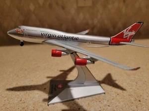 NEW! Virgin Atlantic Airways Boeing 747-400 G-VFAB Scale 1:400 Limited Edition - Picture 1 of 10