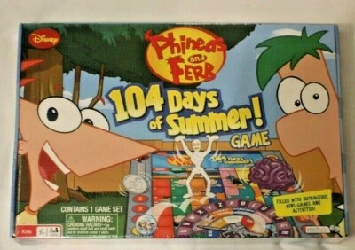 Phineas Ferb 104 Days Of Summer Board Game (Jakks Pacific, 2010) Sealed NEW! GC1 - Image 1 of 2