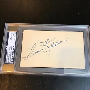 Vintage 1950's Harmon Killebrew Signed Autographed Index Card PSA DNA COA - Picture 1 of 2