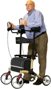 2025 ELENKER Deambulatore verticale mobilità stand up deambulatore pieghevole champagne - Foto 1 di 6