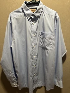 Camisa de vestir azul claro Ariat manga larga talla grande (solo arrugada) - Imagen 1 de 4