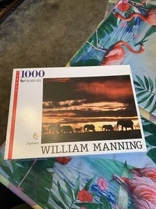 Ricordi Arte William Manning 1000 Piece Puzzle Elephants 15267  - Picture 1 of 5