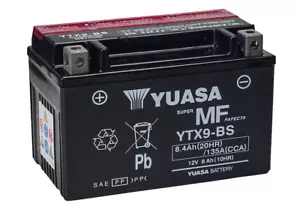 BATTERIA ORIGINALE YUASA YTX9-BS KAWASAKI Z 1000 Z1000 SX 2011-2013 - Imagen 1 de 1