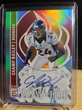 2023 DONRUSS ELITE PASSING THE TORCH CHAMP BAILEY SSP 25/25 BRONCOS