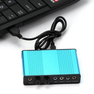 External Sound Card 6 Channel 5.1 Optical SPDIF USB 2.0 Audio Adapter for Win 10 - Picture 1 of 11