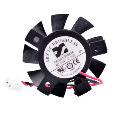 FS1240-S1042A 12V 0.13A diameter 36mm hole pitch 26mm 2 lines Router cooling fan - Image 1 of 4