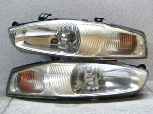1995 2000 JDM MITSUBISHI MIRAG CYBORG ASTI CJ1A 2A SILVER HOUSING HEADLIGHTS OEM - Picture 1 of 13
