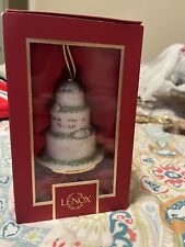 Lenox Christmas Ornament Ceramic Wedding Cake 2021 First Christmas NEW Box