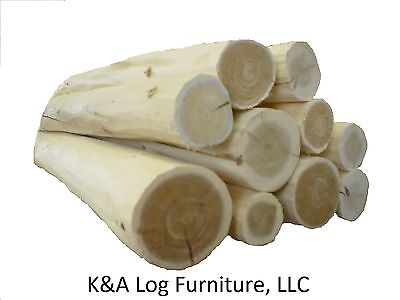 Medium Log Furniture Logs, Hand Peeled Cedar, Kiln Dried, Use Your Tenon Cutter! • 51.78£