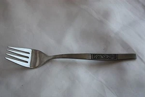 Tenedor de ensalada National de acero inoxidable para cubiertos de rosa negra - Imagen 1 de 3