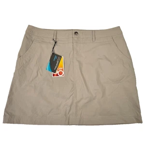Eddie Bauer Travex Skort Damengröße 12 sand khaki Outdoor EB Sport UPF 50 neu mit Etikett - Bild 1 von 11