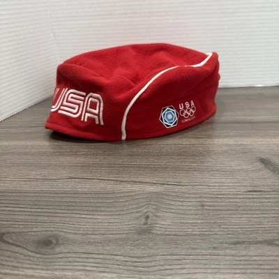 Команда США Олимпийские церемонии красная шляпа берет зимние игры Турин 2006 по корням L/XL - Изображение 1 из 4