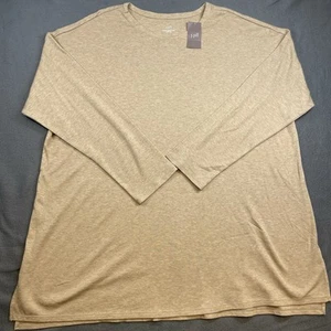 NWT J.Jill Simply Supima Crew Neck Long Sleeve Tunic Top Women's 2X - Picture 1 of 7