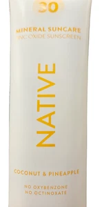 Native Mineral Sunscreen SPF 30 Coconut & Pineapple 5 Fl Oz Zinc Oxide - Picture 1 of 4