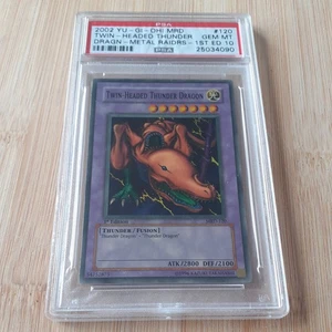 Metal Raiders 1st Edition Twin-Headed Thunder Dragon MRD-120 PSA 10 GEM MINT - Bild 1 von 6