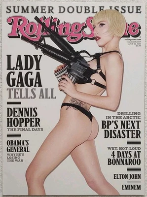 LADY GAGA ROLLING STONE MAGAZINE SUMMER DOUBLE ISSUE #1108/1109 JULY 8-22, 2010 - Image 1 of 4