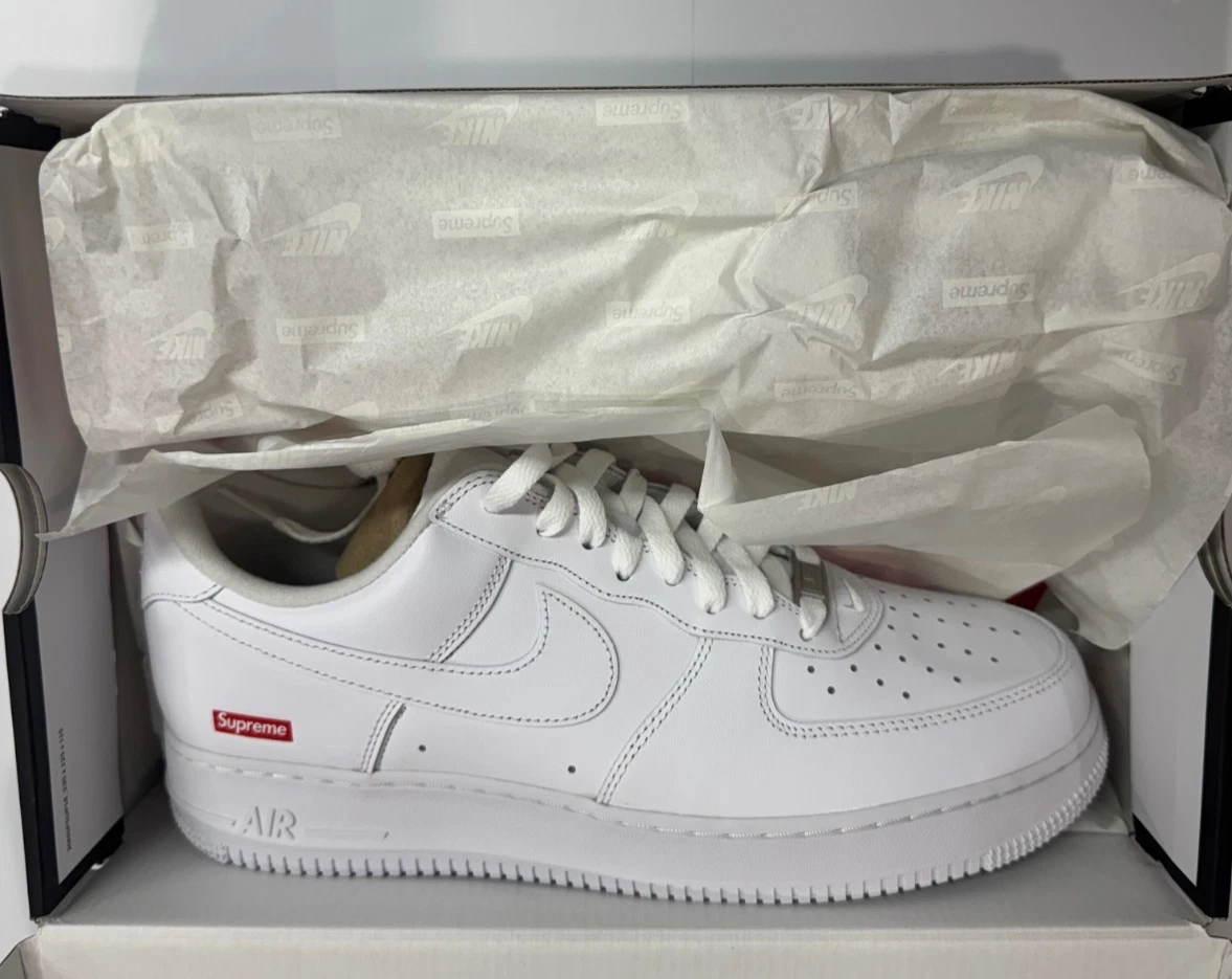 Nike Air Force 1 Supreme White | eBay