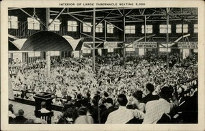 Anderson,IN Interior of Large Tabernacle Seating,Church Camp Ground Indiana - Picture 1 of 2