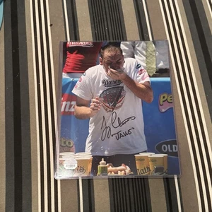 JOEY CHESTNUT SIGNED AUTOGRAPHED 8x10 PHOTO HOT DOG EATING CHAMP LEGEND - Picture 1 of 4
