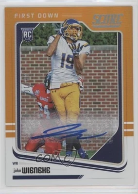 2018 Score Rookies First Down Signatures /10 Jake Wieneke #413 Rookie Auto RC - Image 1 of 2
