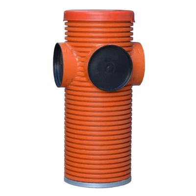 Opti-control pozo con recogida de arena pozo de drenaje con 3 tomas de conexión DN 200 - Imagen 1 de 2