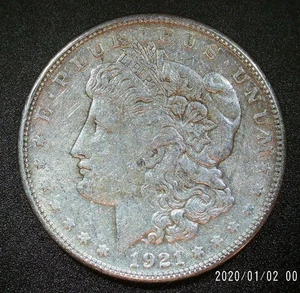 1921-S Morgan Dollar - Circulated - Picture 1 of 2