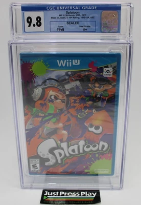 Splatoon Wii U 1st Print Factory Sealed CGC 9.8 A++ - Image 1 of 4