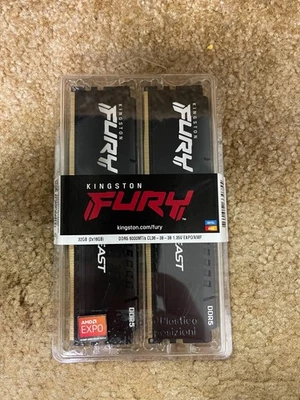 Kingston FURY Beast 32GB (2x16GB) DDR5-6000 CL36-38-38 KF560C36BBEK2-32  - Image 1 of 2
