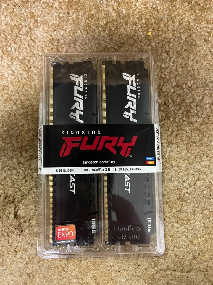 Kingston FURY Beast 32GB (2x16GB) DDR5-6000 CL36-38-38 KF560C36BBEK2-32