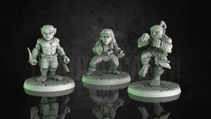 Claudio Casini 3 x Halfling Monks D&D Frostgrave Rangers of shadow deep - Picture 1 of 5