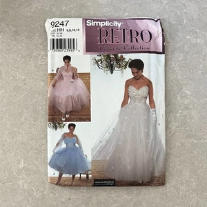 Simplicity 9247 Retro Costume Collection Heigl & Nordstrom Dress Pattern sz 6-12 - Picture 1 of 3