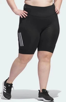 Adidas Women's The Short W Inc Padded Cycling Tights Shorts Size 4X Black $130 - Image 1 of 4