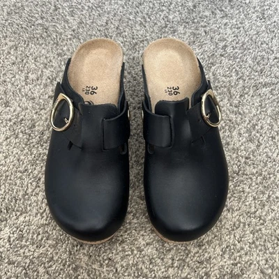 birkenstock papillio 36 Black Wedge Shoes NWT - Image 1 of 4