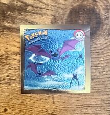 Zubat #R15 1999 Pokemon Artbox Series 1 Nintendo Sticker Chromium Gold Rare - Lp