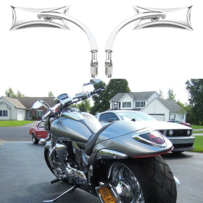 Espejos retrovisores cromados de 10 mm para moto Suzuki Boulevard C50 C90 M109R M50 Foto 1 de 4
