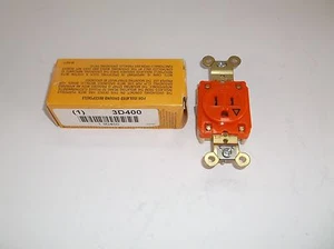 New IG5261 Receptacle, 15A, 125V, 5-15R, 2P, 3W, Flush Mount, .5 HP - Picture 1 of 5