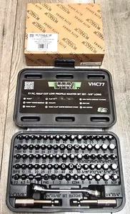 VIM 77pc Half Cut/ Super Low Profile Master Bit & Micro Ratchet Set #VHC77 - Picture 1 of 4