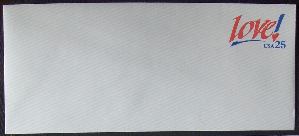 US envelope U616 LOVE 1989. - Image 1 of 1
