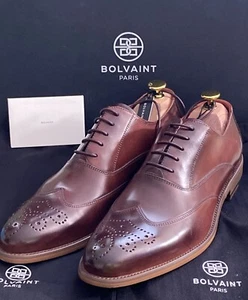 The Bolvaint Verrocchio Oxford eleganter Schuh in Burgund Herren Größe 41 Budapester neu im Karton - Bild 1 von 16