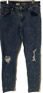 Ladies Denim Jeans Mossimo Sz 4 R W 27" Skinny Distressed Mid-Rise Stretch - Picture 1 of 16