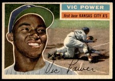 1956 Topps Vic Power Kansas City Athletics #67