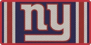 New York Giants Premium Laser Cut Tag License Plate, Jersey Style, Mirrored... - Picture 1 of 1