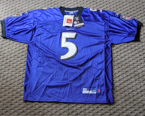 NWT Baltimore Ravens Joe Flacco #5 Reebok Jersey. New Unused has Hologram & Tags Cover
