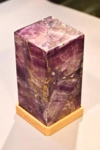 4"x4"x6" Luxurious Amethyst Table Lamp for Elegant Living Room and Bedroom Decor - Picture 1 of 11