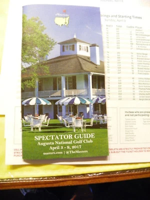 2017 Spectator Guide and Pairing Sheets (Won By Sergio Garcia) - Image 1 of 4