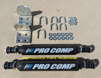 1980-96 FORD BRONCO F150 F250 F350 - DUAL FRONT STEERING STABILIZER SHOCKS - Image 1 of 3