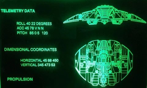 Battlestar Galactica Cylon Raider Acrylic Lighted Computer Screen Cover